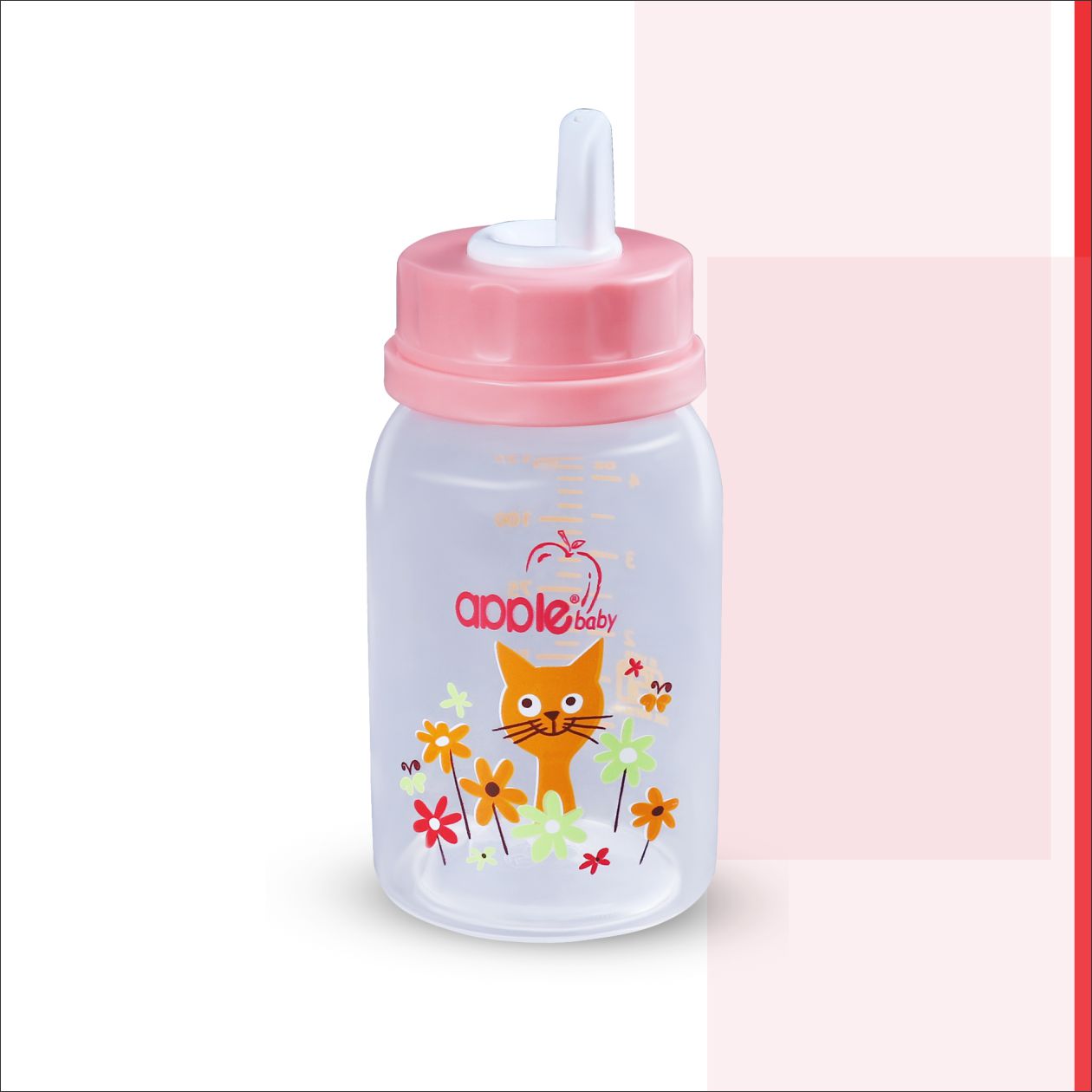 01A87_APPLE BABY FEEDING BOTTLE 4oz / 125 ML