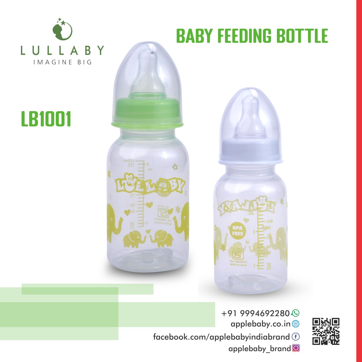 LP1001_FEEDING BOTTLE 4OZ/125ML