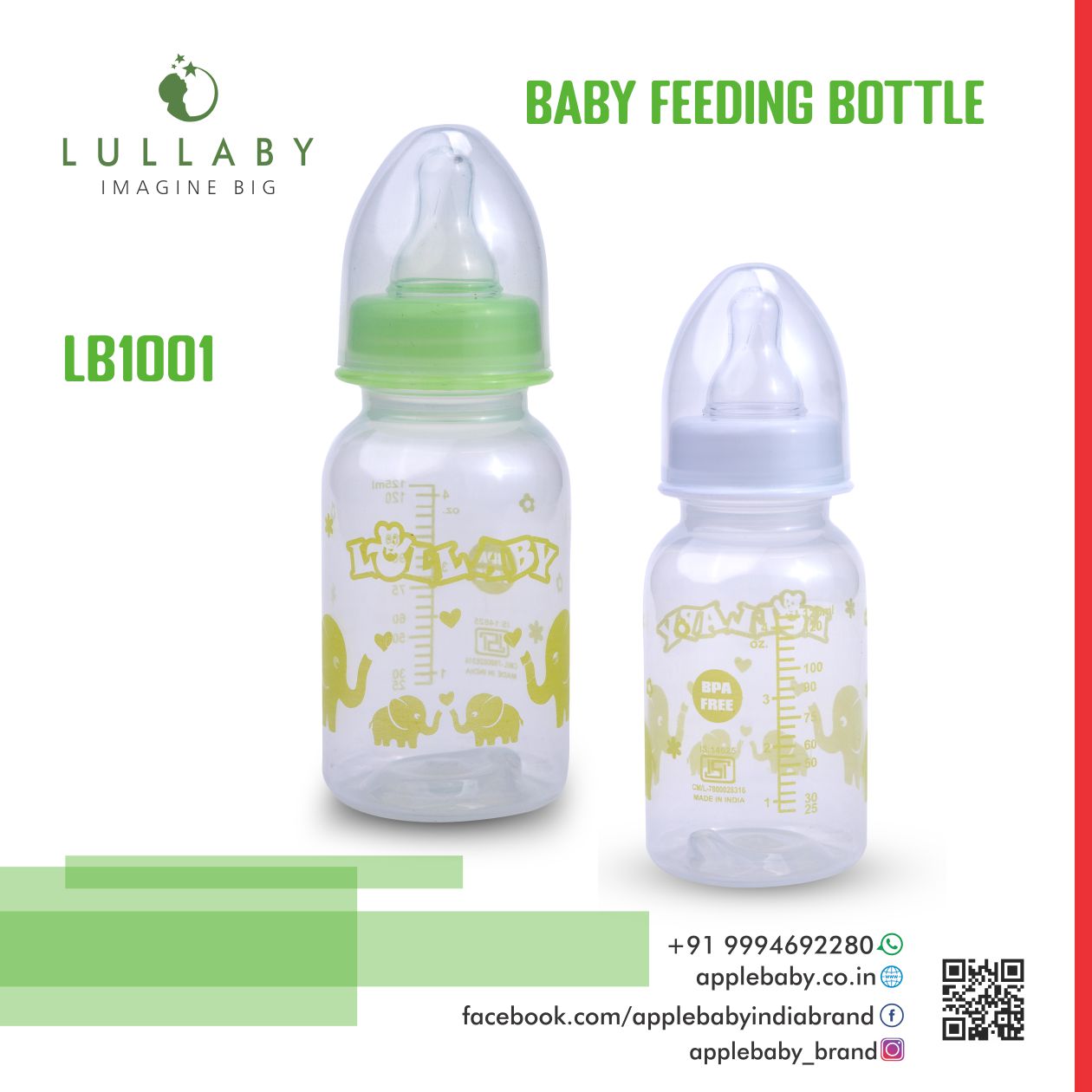 LP1001_FEEDING BOTTLE 4OZ/125ML