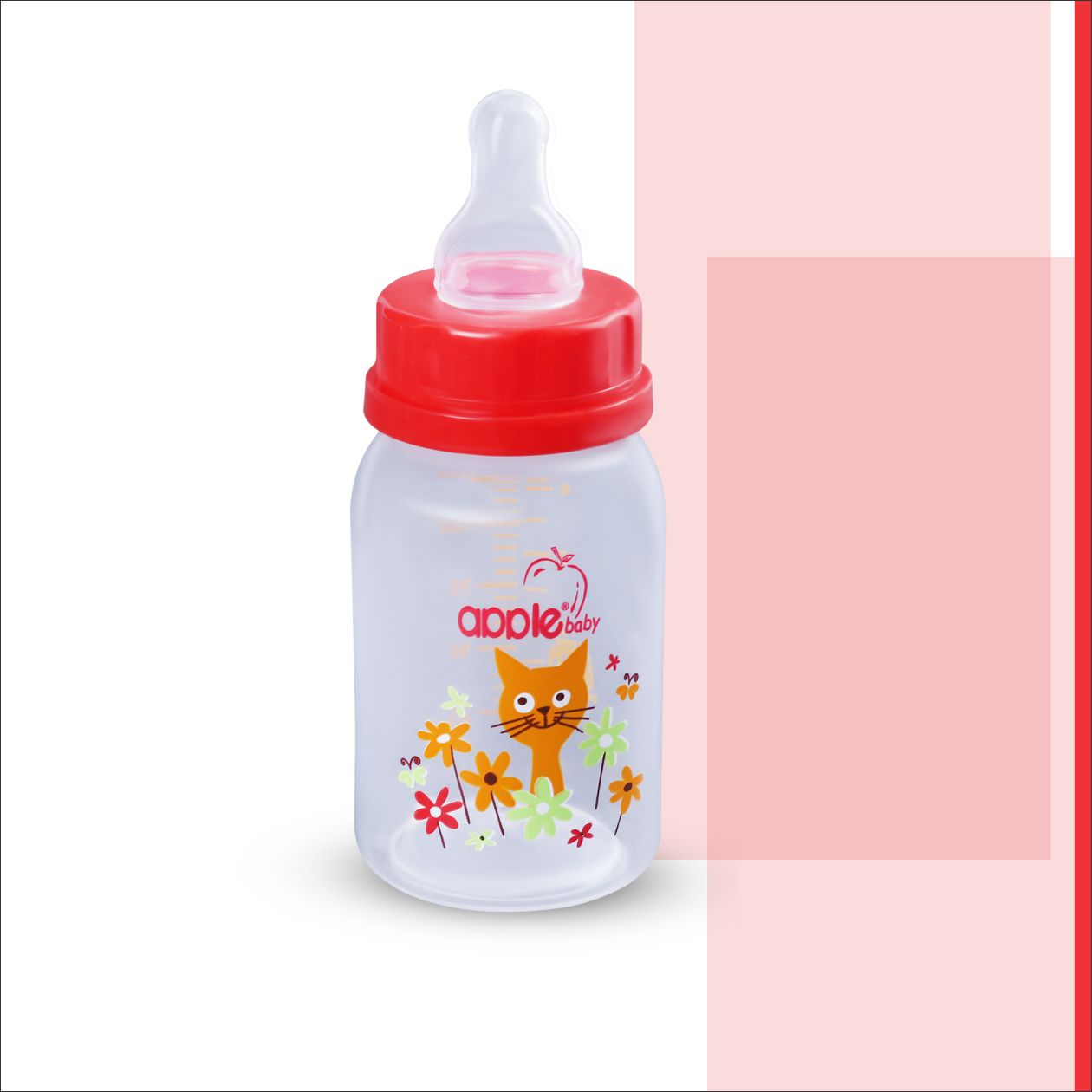 01A87_APPLE BABY FEEDING BOTTLE 4oz / 125 ML