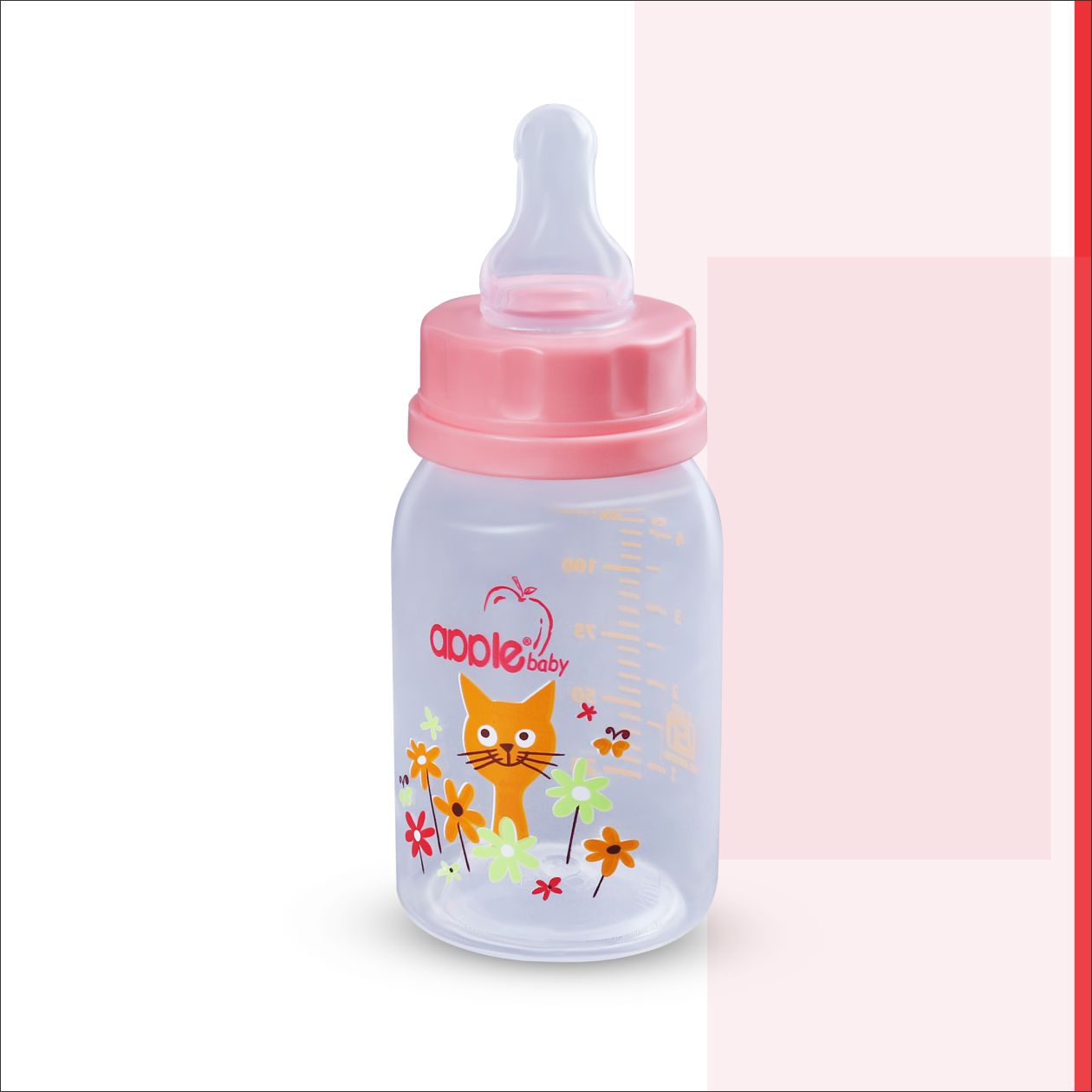 01A87_APPLE BABY FEEDING BOTTLE 4oz / 125 ML