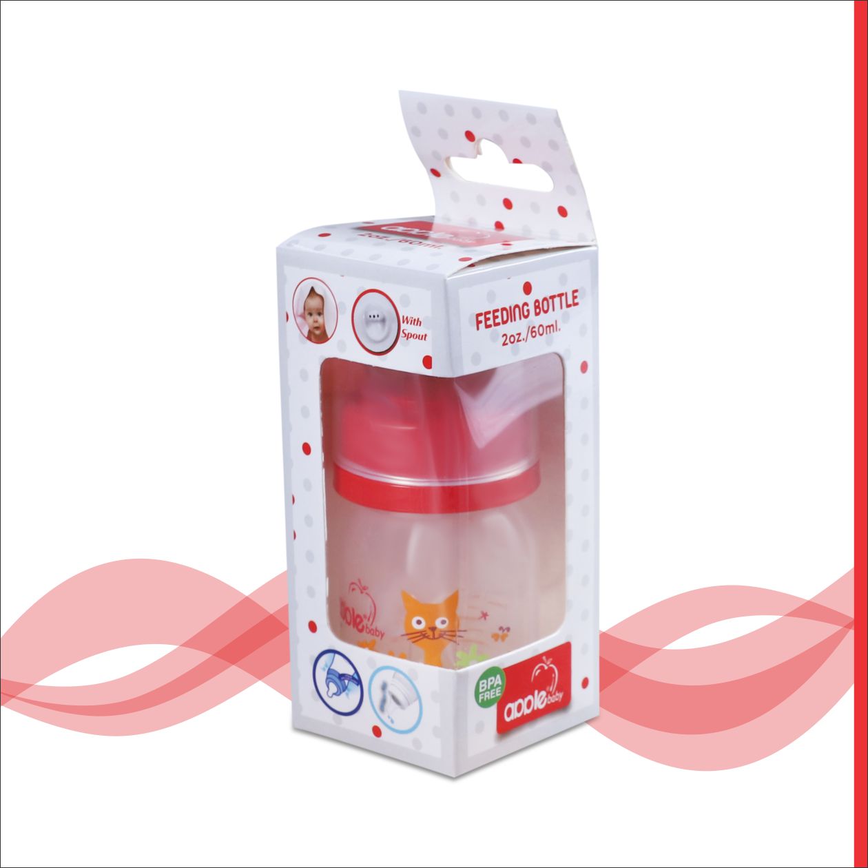 01A86_APPLE BABY FEEDING BOTTLE 2oz/60 ML