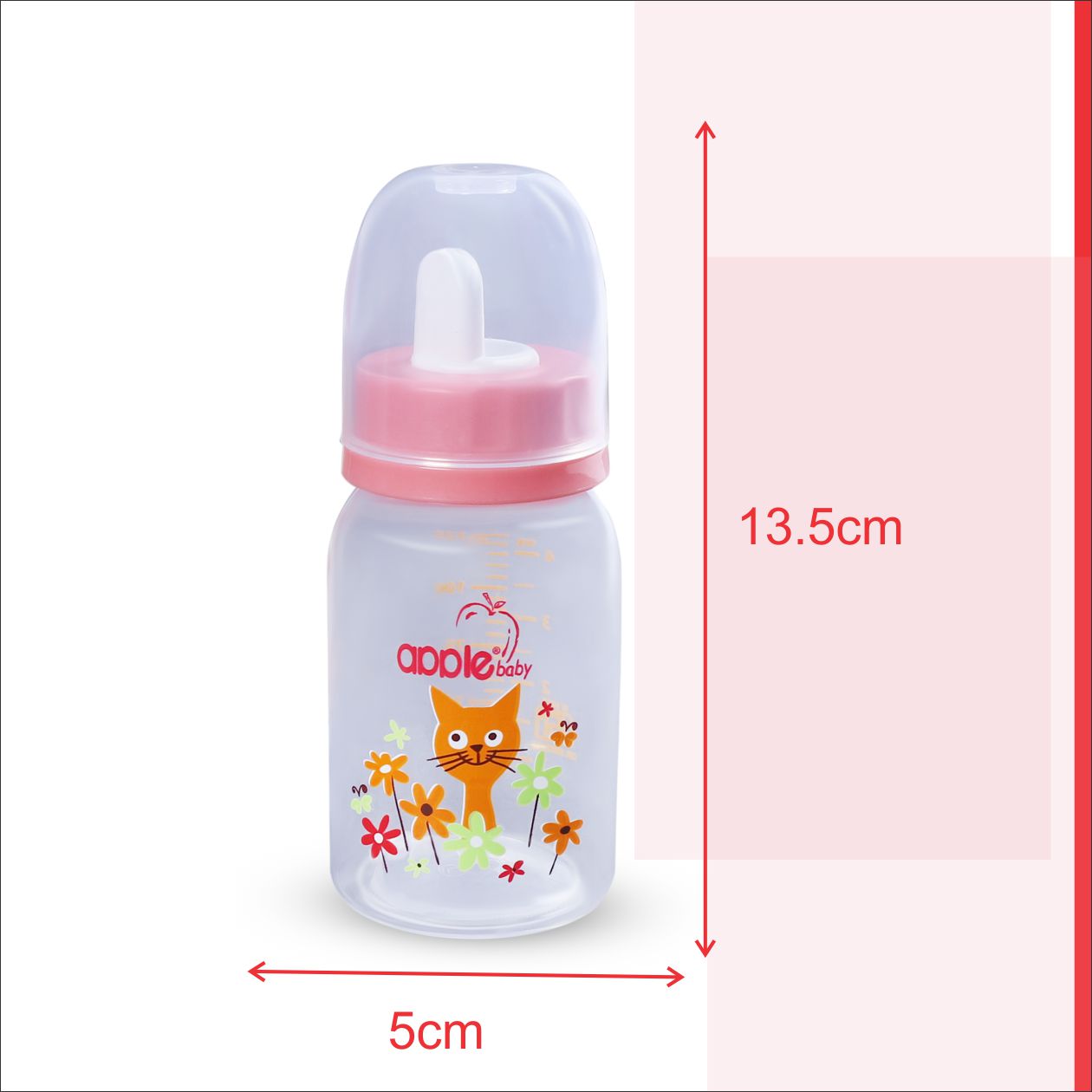01A87_APPLE BABY FEEDING BOTTLE 4oz / 125 ML