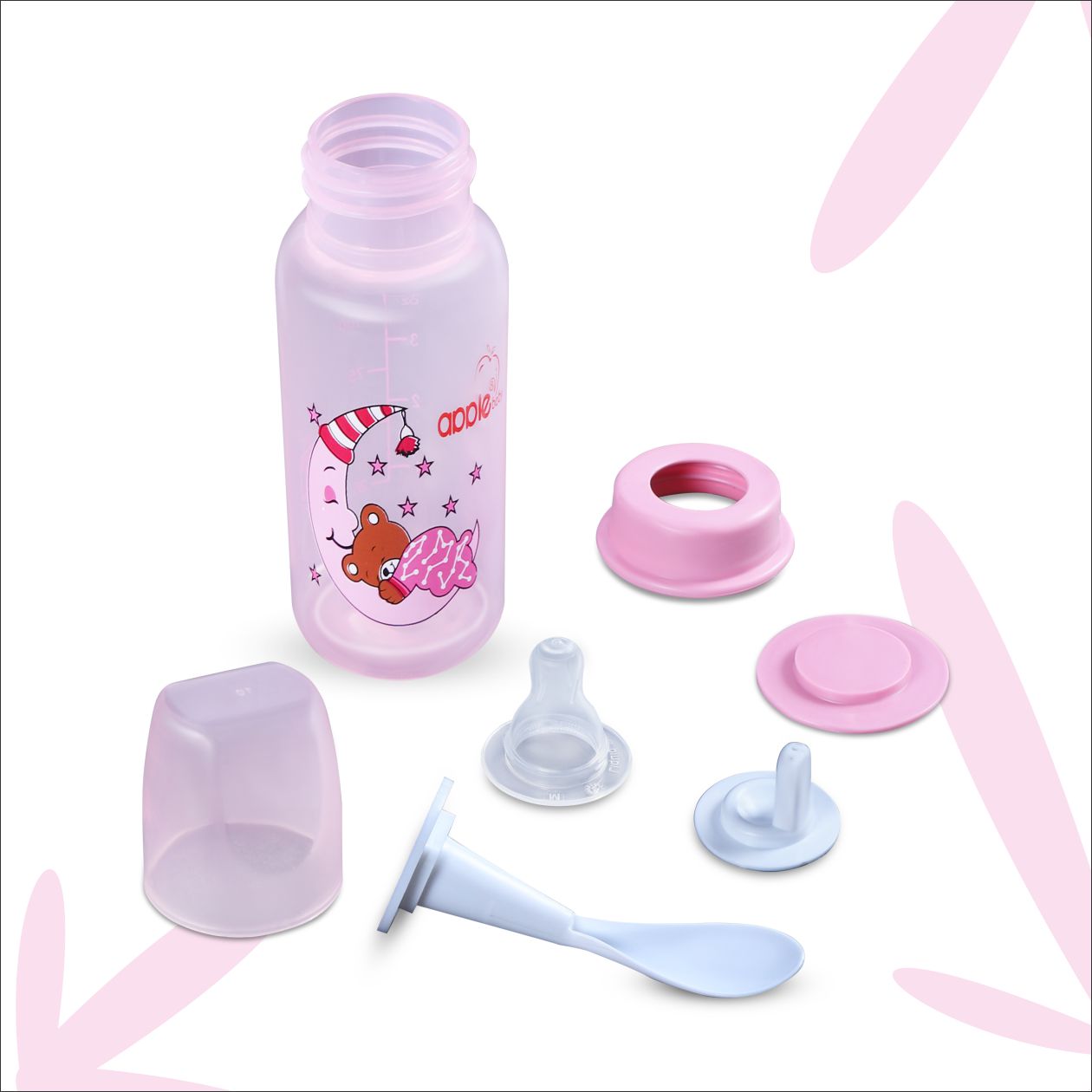 01A02_APPLE BABY 3 IN 1 FEEDING BOTTLE 80Z 250ML