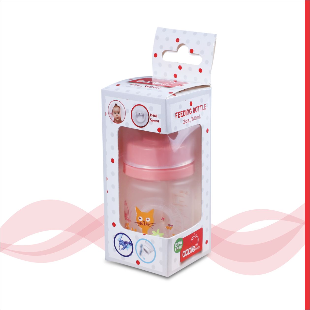 01A86_APPLE BABY FEEDING BOTTLE 2oz/60 ML