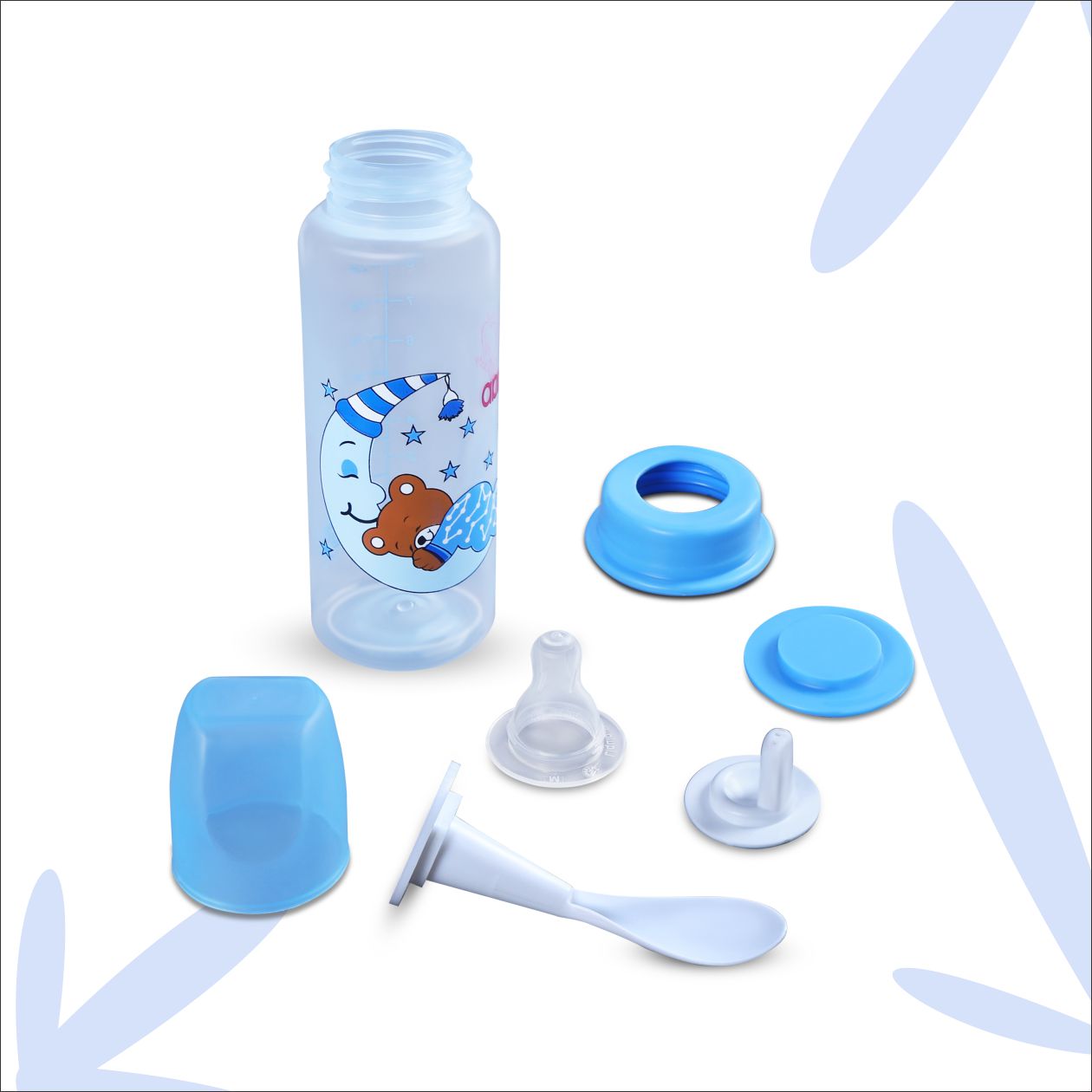 01A02_APPLE BABY 3 IN 1 FEEDING BOTTLE 80Z 250ML