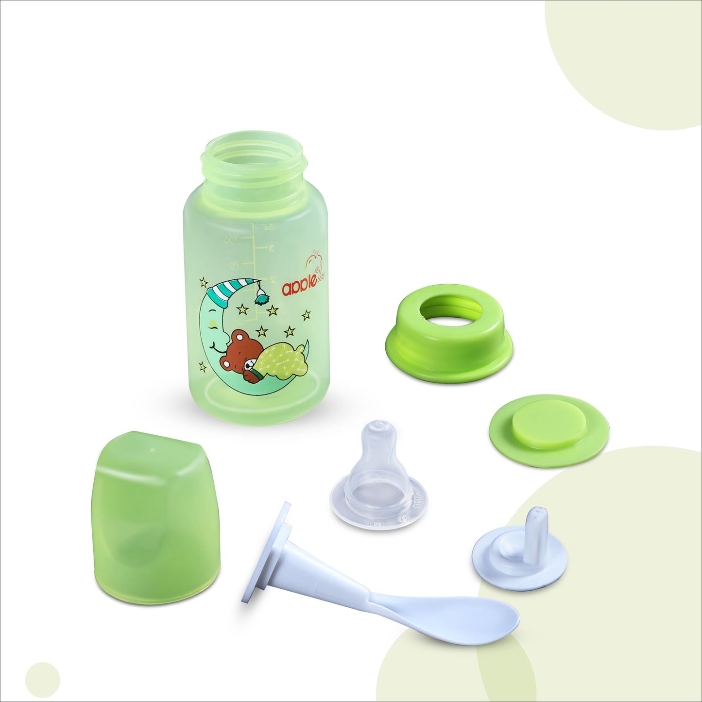 01A01_APPLE BABY 3 IN 1 FEEDING BOTTLE 4 0Z 125ML