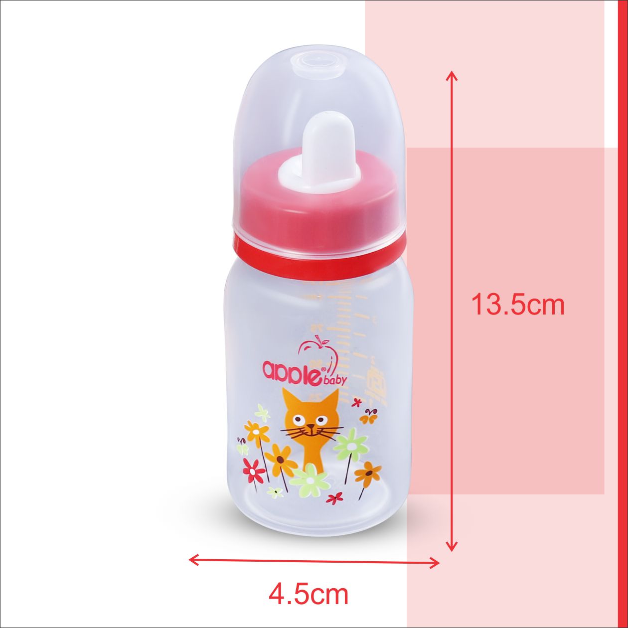 01A87_APPLE BABY FEEDING BOTTLE 4oz / 125 ML