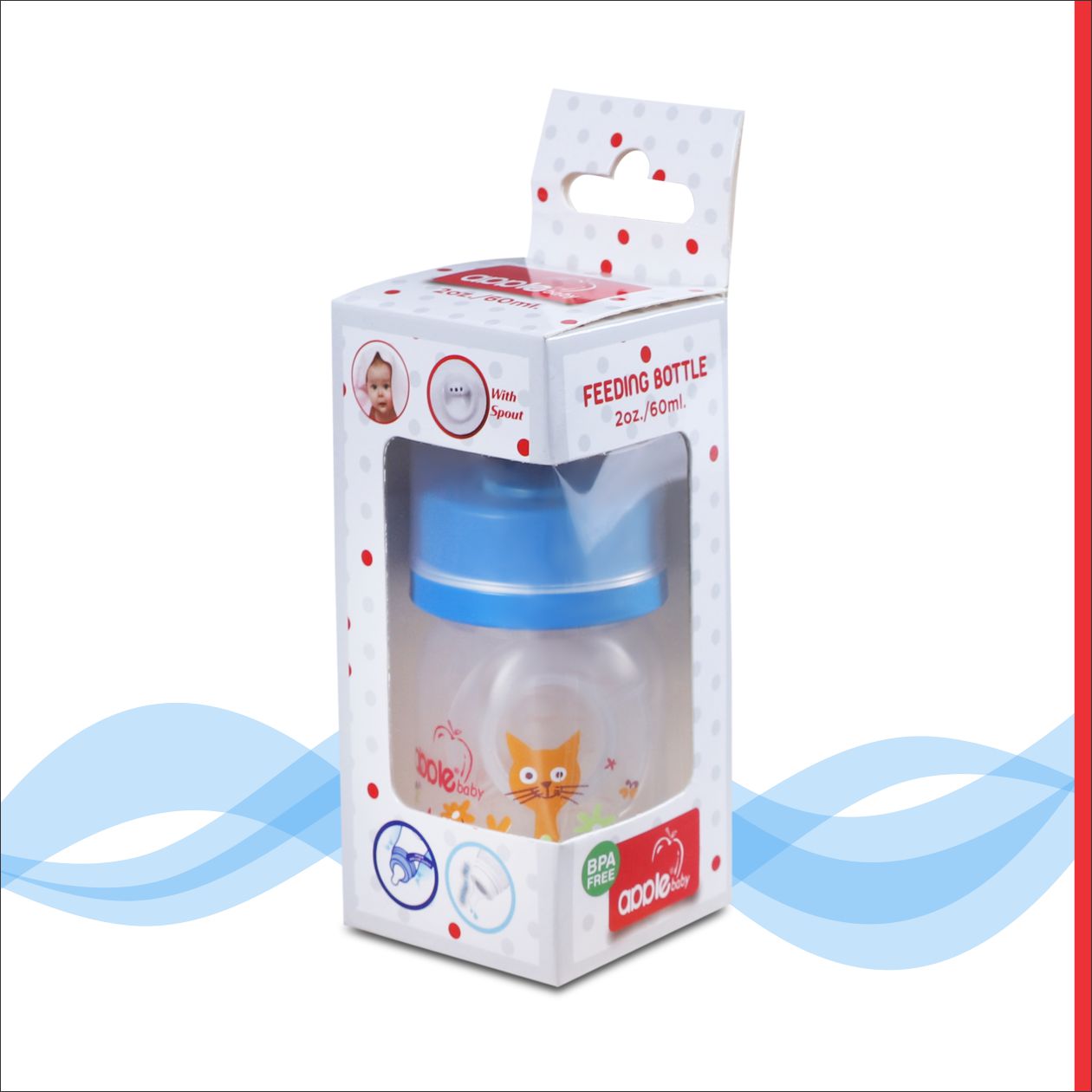 01A86_APPLE BABY FEEDING BOTTLE 2oz/60 ML