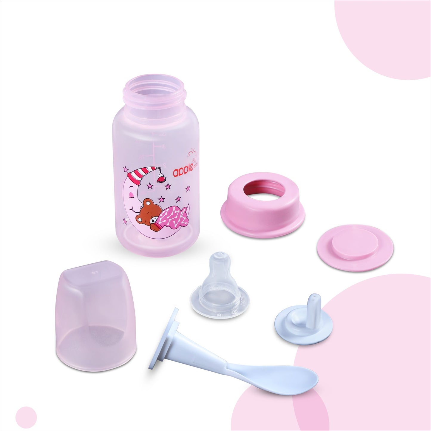 01A01_APPLE BABY 3 IN 1 FEEDING BOTTLE 4 0Z 125ML