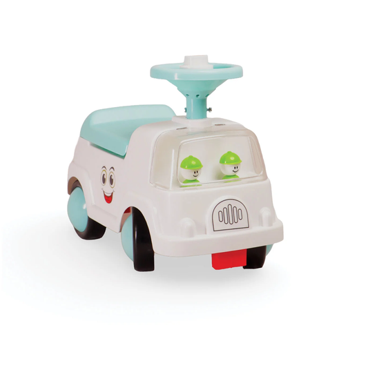 Apple Baby Mini Rider Ride - On Push Car | Compact Toddler Toy with Little Drivers | Foot - to - Floor Walker | Ages 1 - 3 Ride Ons for babies - Blue - Bouncing Baby