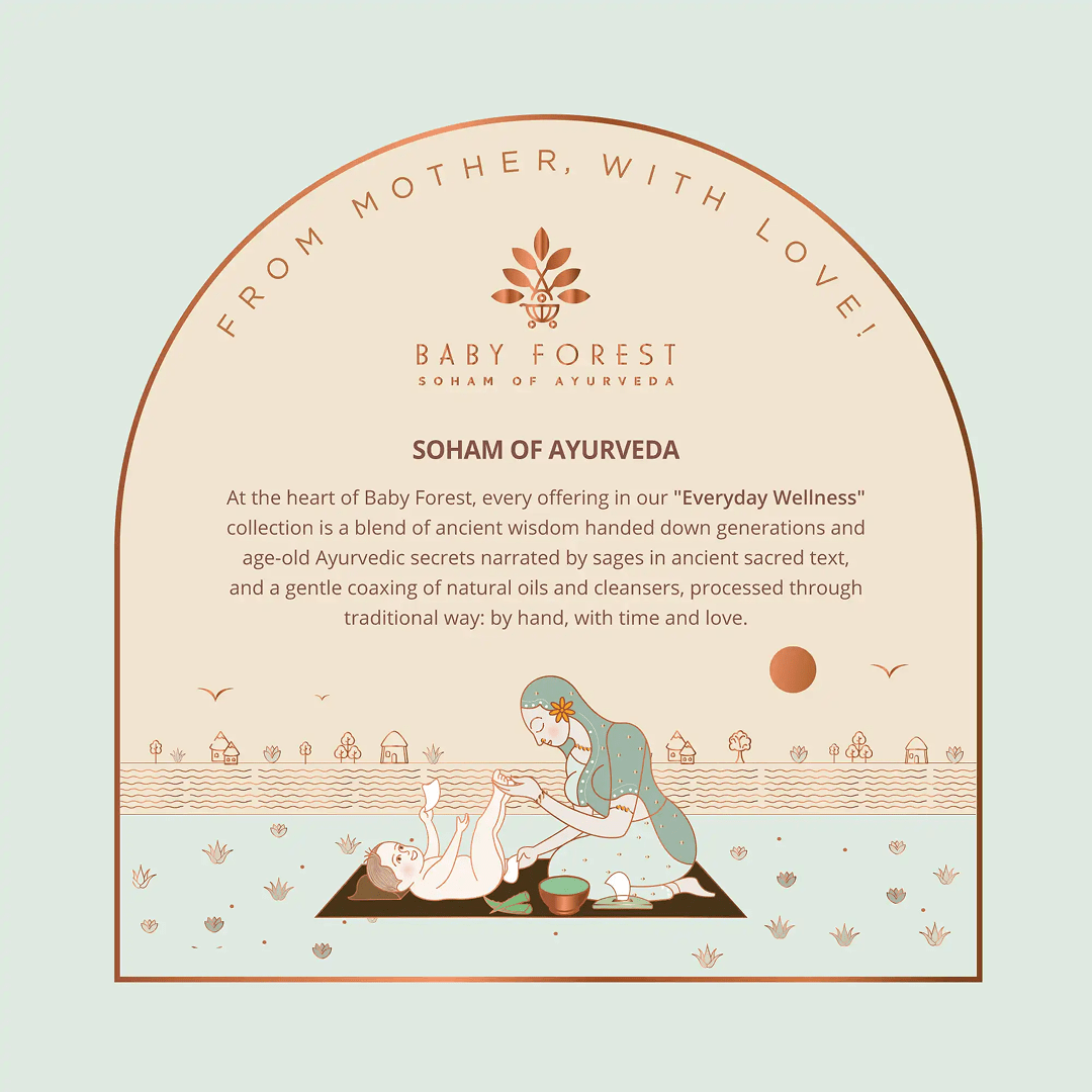 Baby Forest Mulmul Baby Wipes | Ayurvedic & 99% Pure Water | Biodegradable | 72 Wipes Baby Wipes for babies - Bouncing Baby