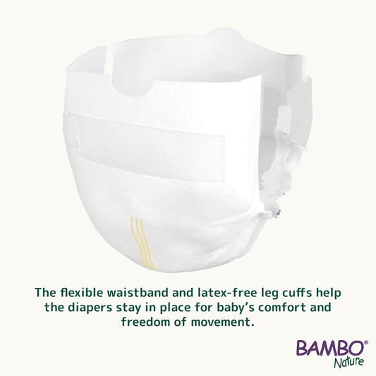 Bambo Nature Eco - Friendly Newborn Sticking style Diapers Sticking Style Diaper for babies - 0 - Bouncing Baby