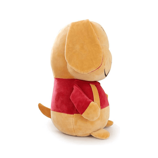 Cartoon Dog Soft Toy | Standing Puppy with Red Shirt | Cute Plush Stuffed Animal Soft Toys for babies - Bouncing Baby