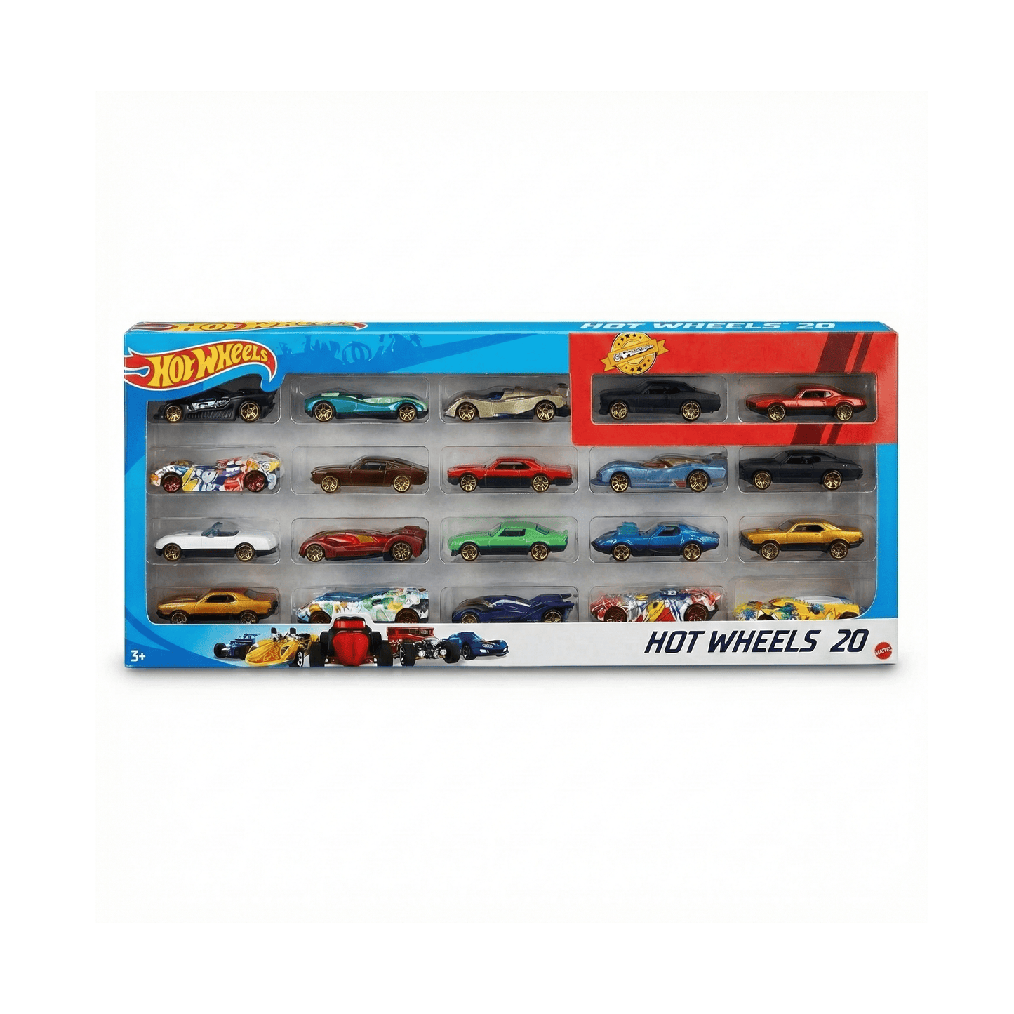 Hot Wheels 20 - Car Gift Pack | Assorted Die - Cast Vehicles | 1:64 Scale Collection | By Mattel Die - Cast Toys for babies - Bouncing Baby