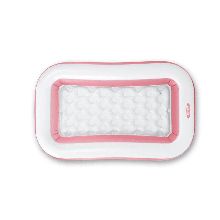 Intex Pink Rectangular Inflatable Toddler Pool with Soft Floor | Baby Wading Pool | 1.66m x 1.00m | Ages 2+ Baby Pools for babies - Bouncing Baby