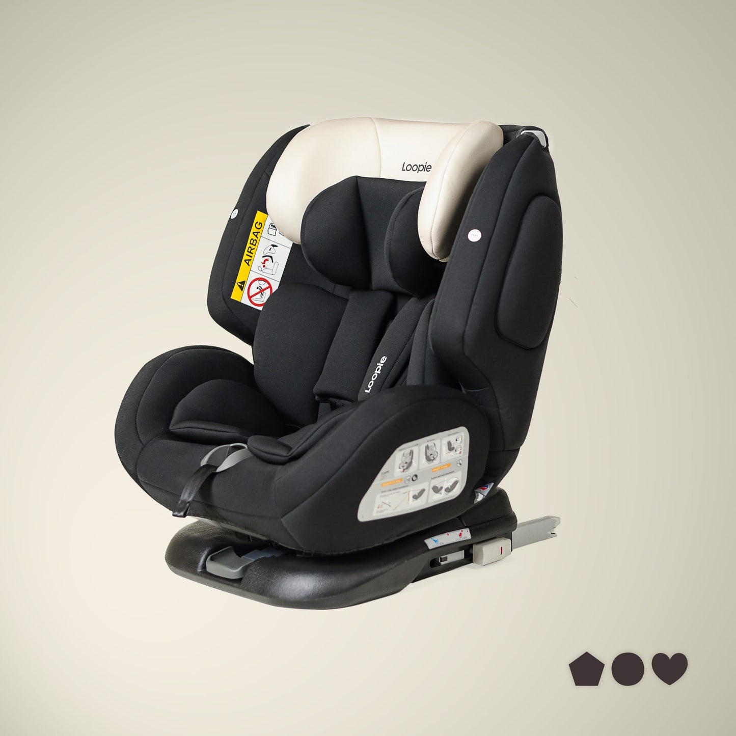 Loopie Lap Convertible Baby Car Seat | ISOFIX Installation | Rear & Forward Facing Baby Gear for babies - Bouncing Baby