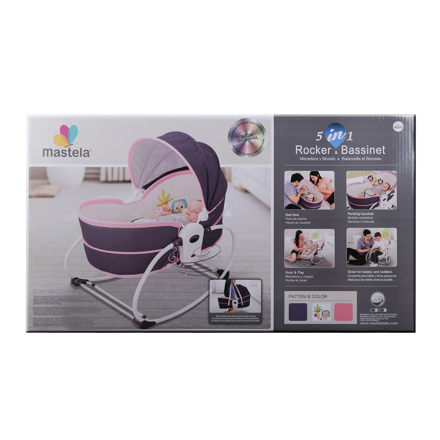 MASTELA- 5In1 Rocker & Bassinet