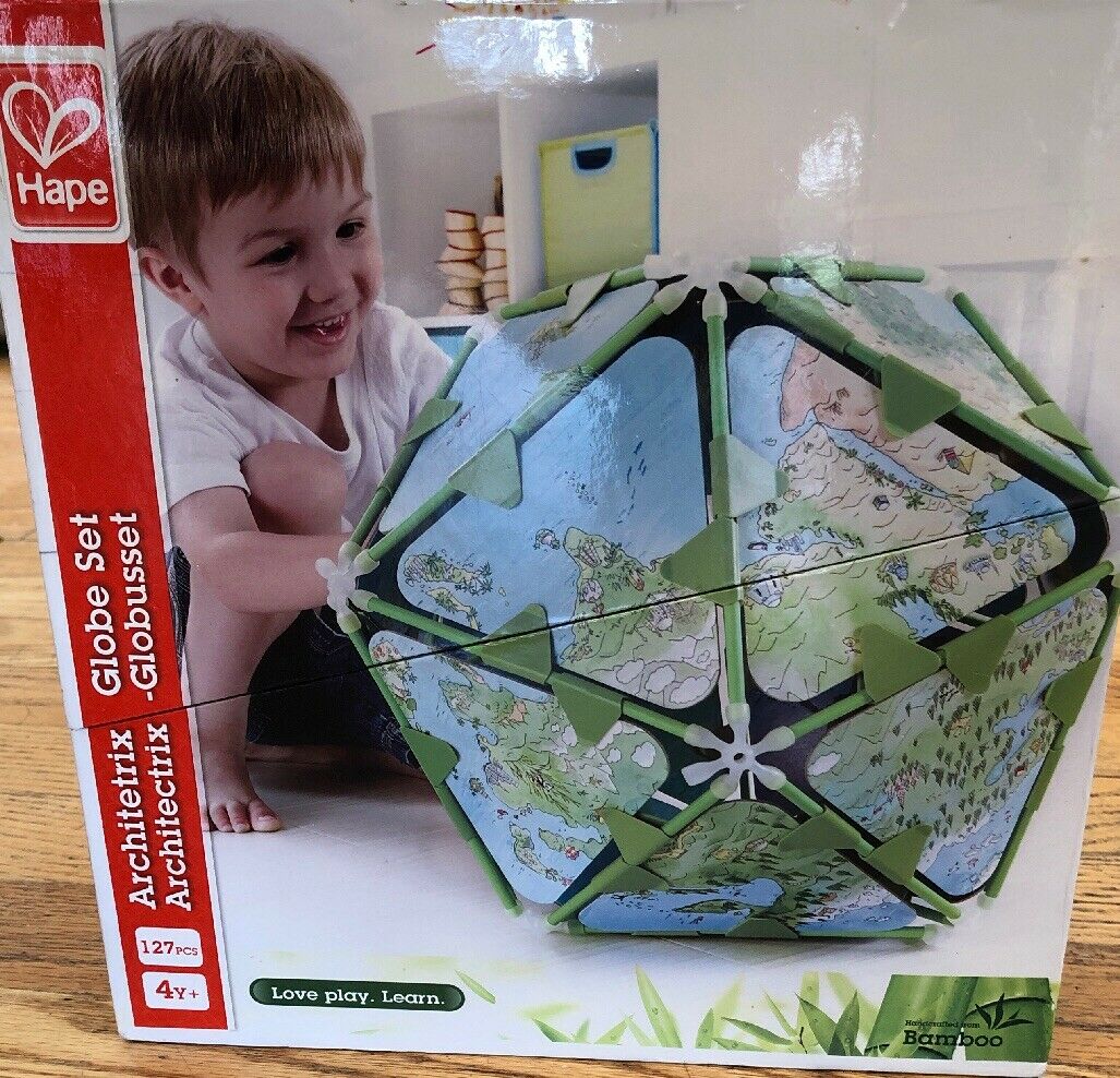 Hape Bamboo Globe Architetrix Set