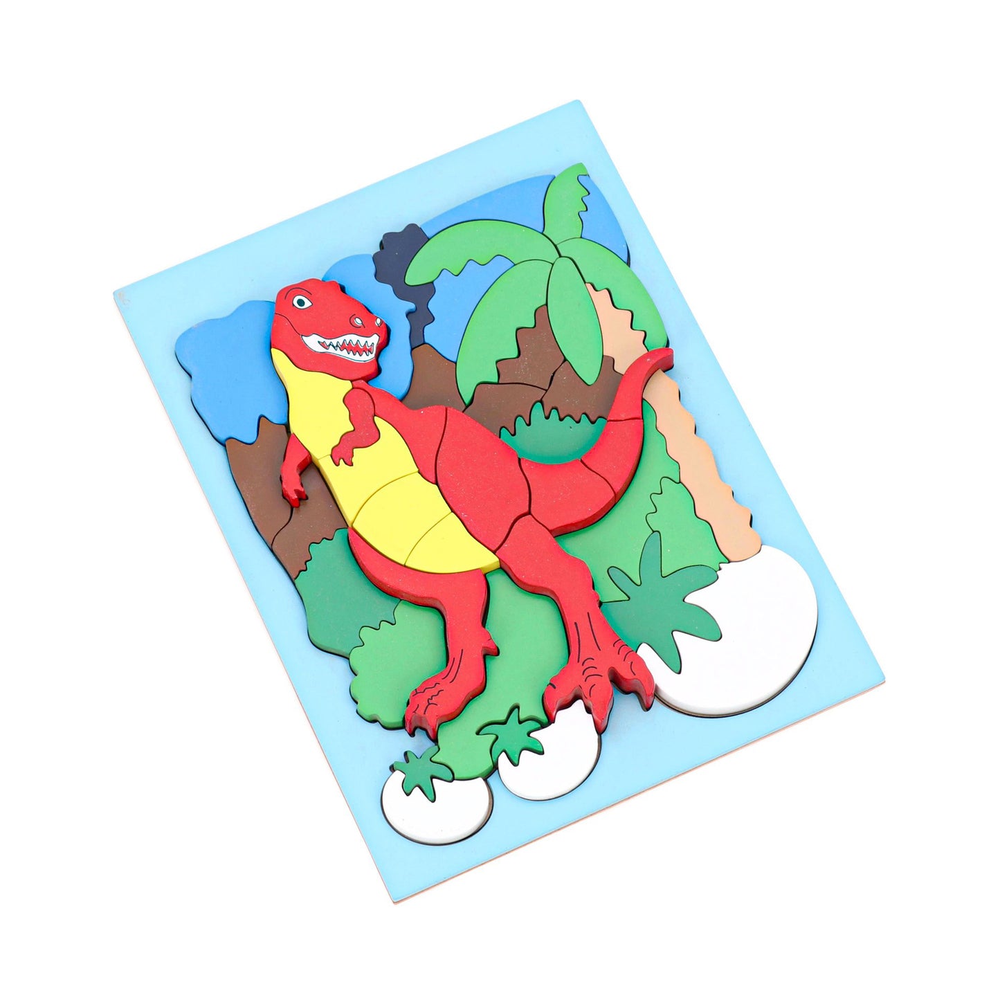 HILIFE Stubby 3D Dinosaur Board Puzzle Multicolor - 48 Pieces