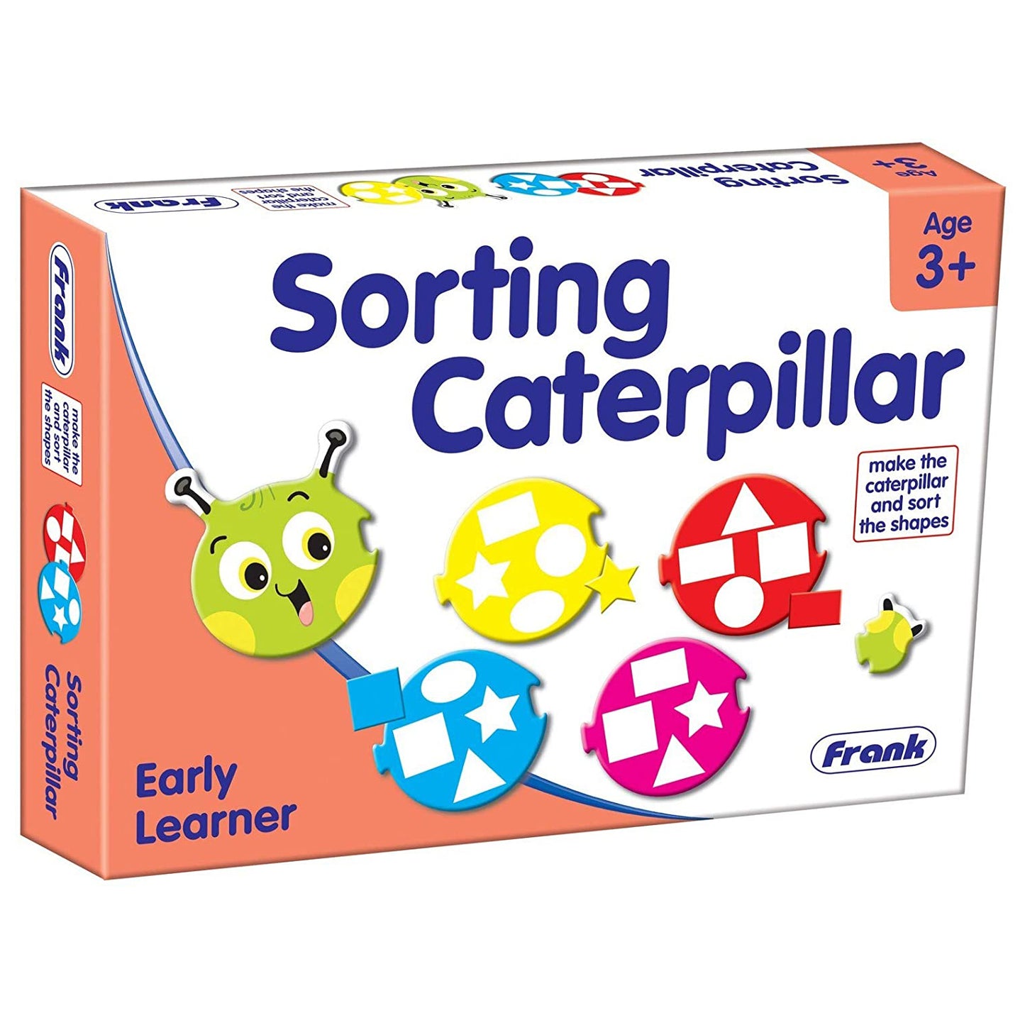 Frank Sorting Caterpillar Puzzle Multicolor - 32 Pieces