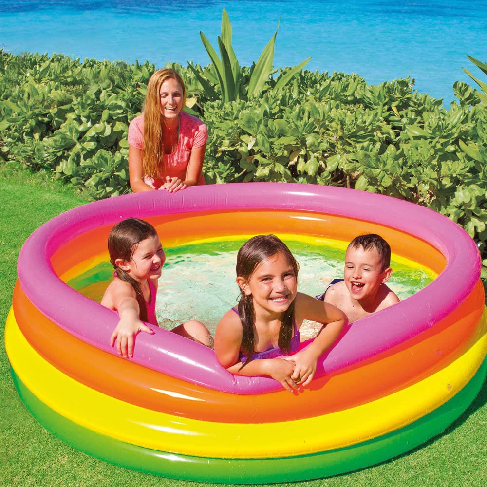 Intex Sunset Glow Inflatable Paddling Swimming Pool, Kid's , 168 x 46 cm