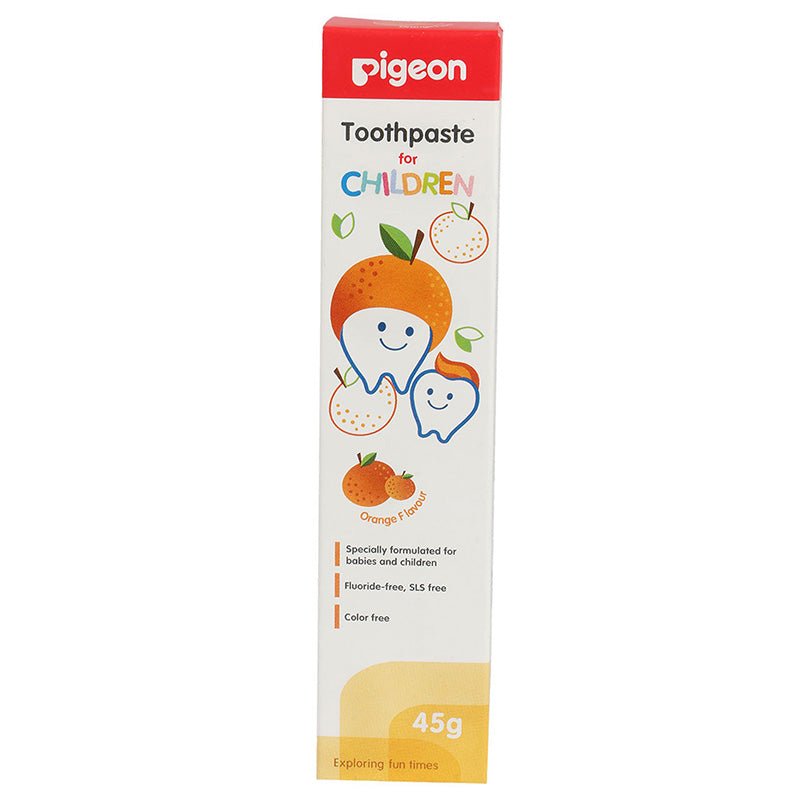 Pigeon Children Toothpaste Orange Flavor 45 gm (Color May Vary)