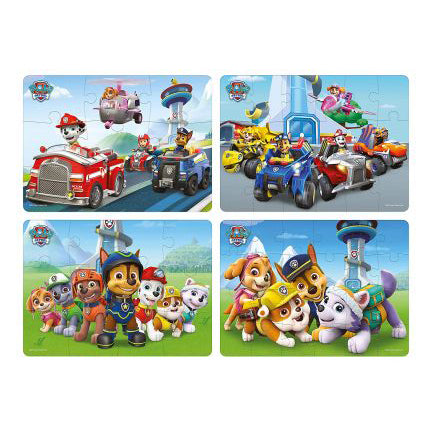 Frank Paw Patrol - 4 Puzzles in 1 for 3 Years and Above
