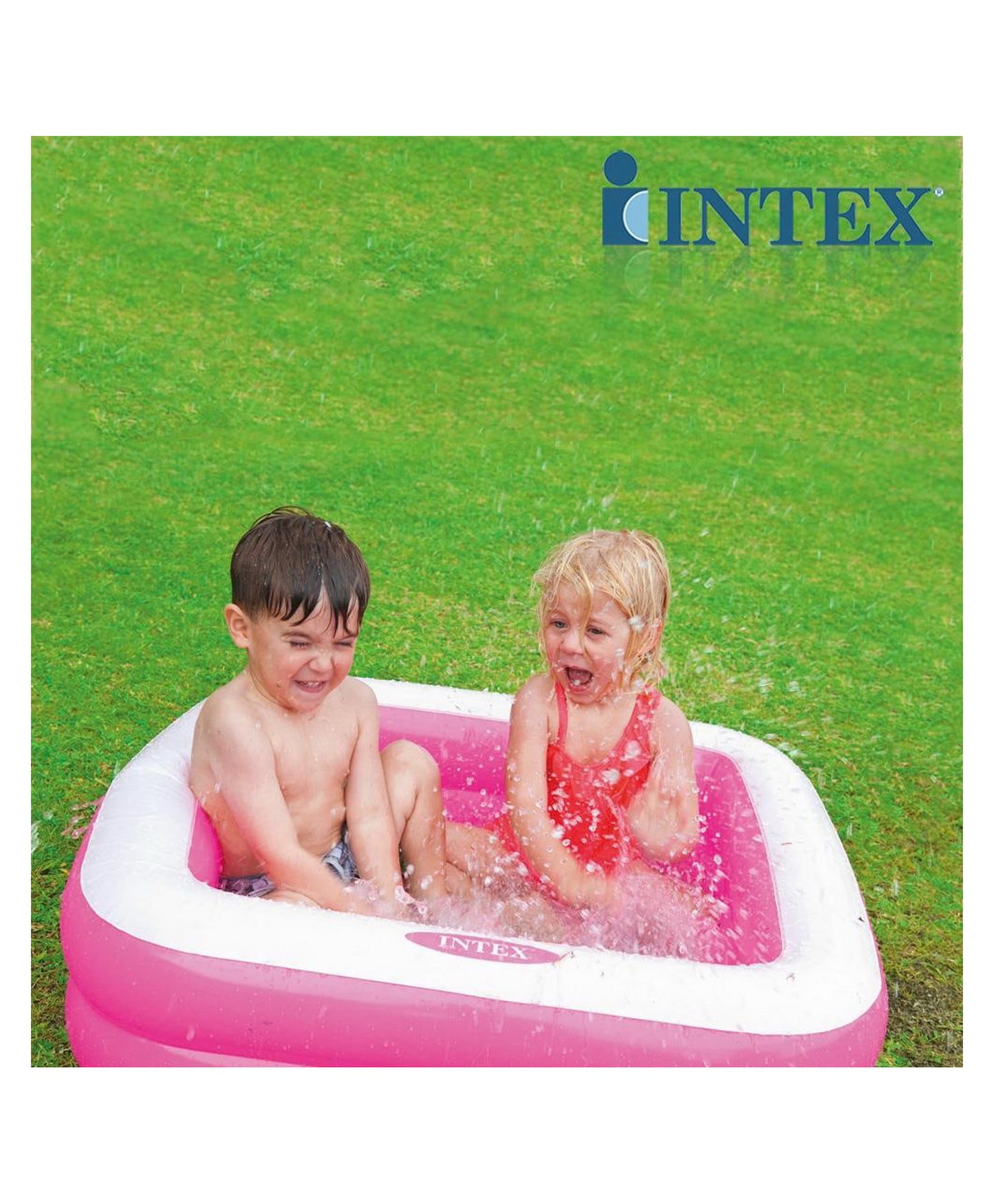 Intex Inflatable Swimming Pool Square - Pink