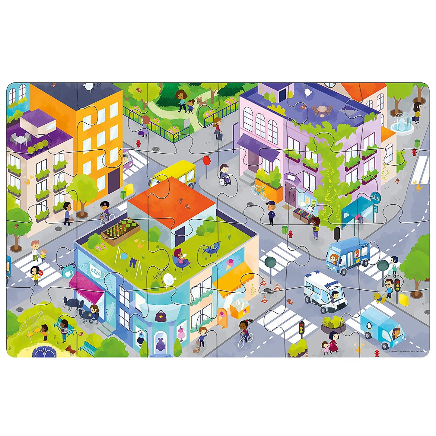 Frank The City Puzzle - 24 Pieces