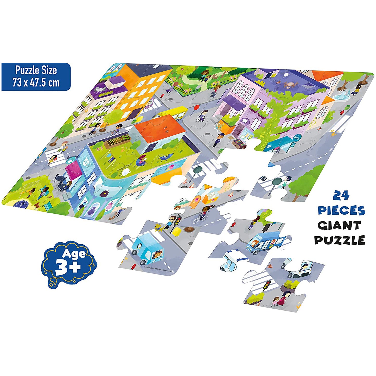 Frank The City Puzzle - 24 Pieces