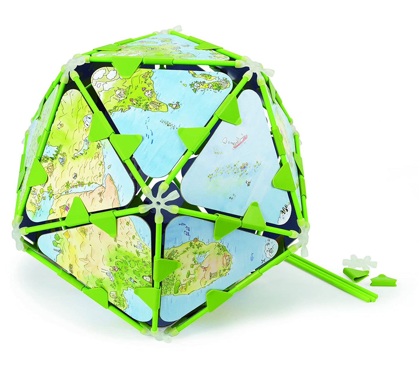 Hape Bamboo Globe Architetrix Set