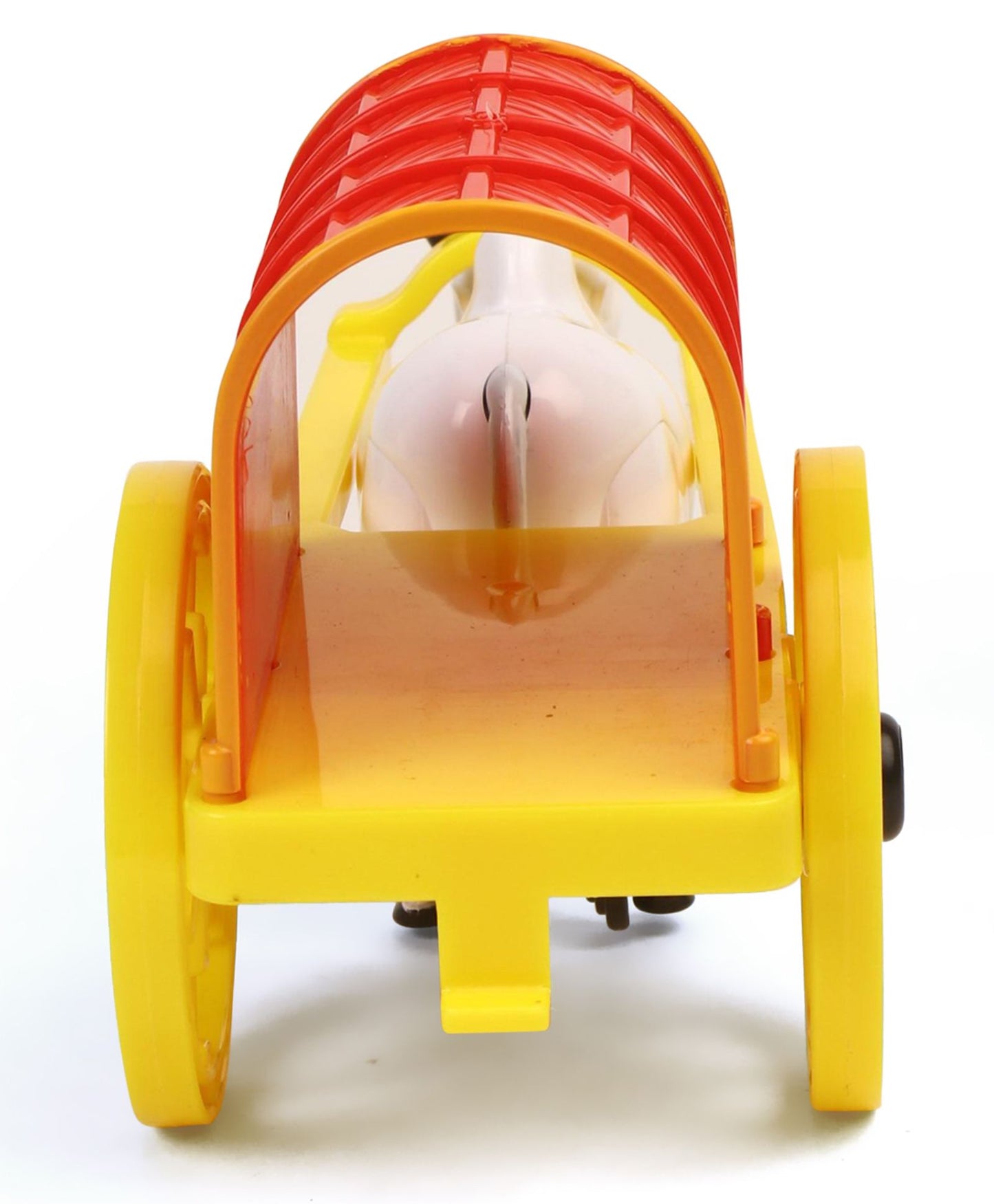 Giggles Pull Along Bullock Cart Toy - White Red
