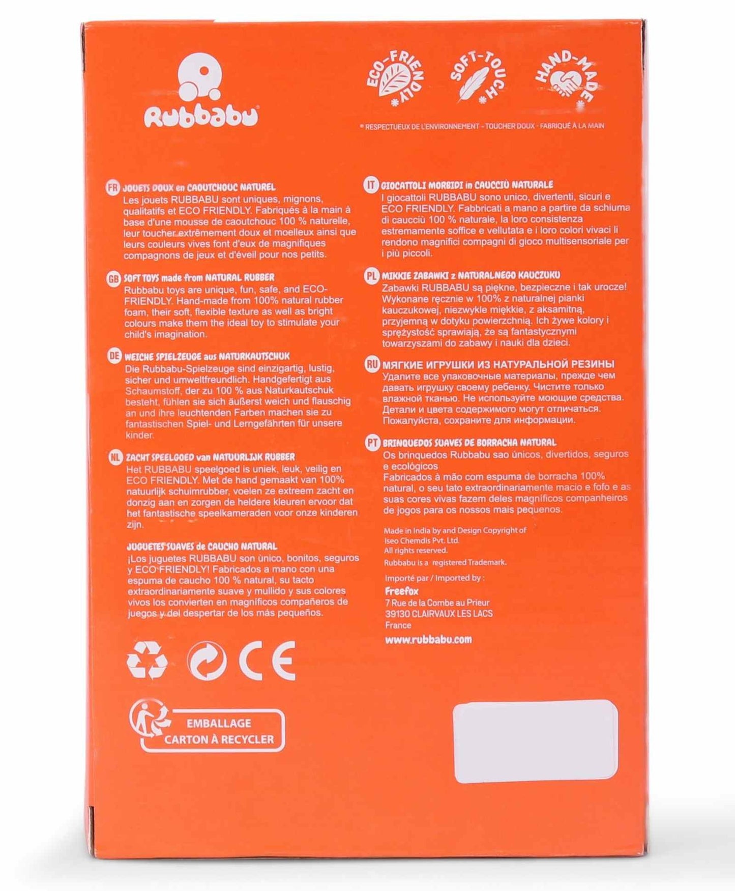 Rubbabu Pull Along Giraffe Toy - Dark Pink