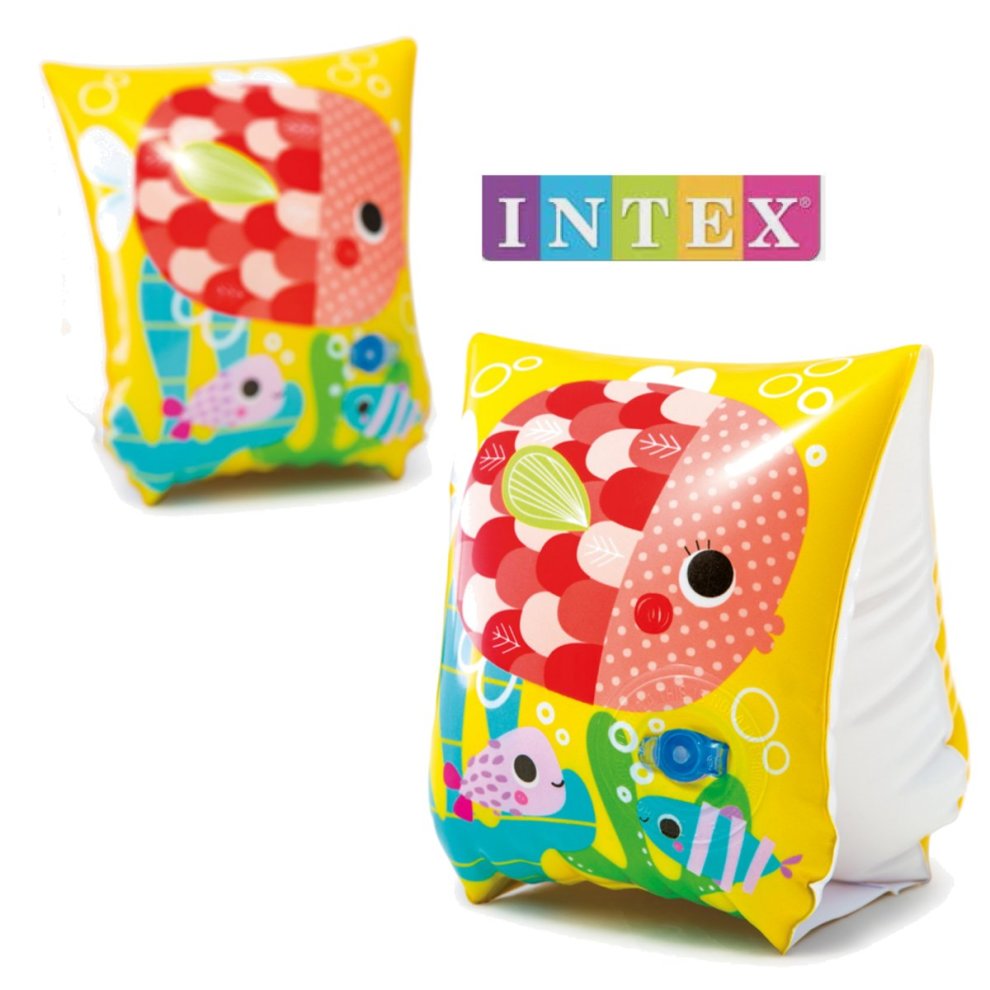 Intex Inflatable Tropical Buddies Arm Bands - Childrens Pool Summer Fun