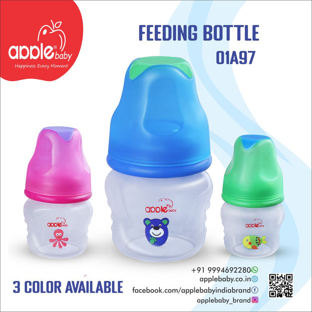 01A98_APPLE BABY FEEDING BOTTLE  4oz / 120 ML