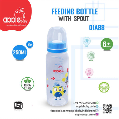 01A88_APPLE BABY  FEEDING BOTTLE 8oz / 250 ML