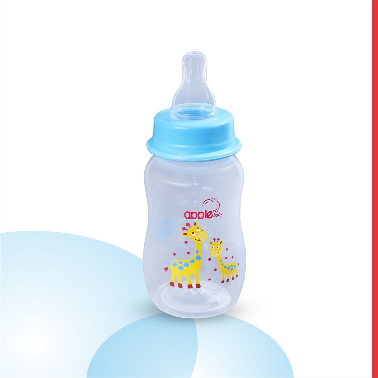 01A67_APPLE BABY BOOTS PLASTIC BOTTLE W SPOUT  4OZ\125ML