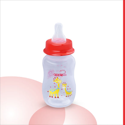 01A67_APPLE BABY BOOTS PLASTIC BOTTLE W SPOUT  4OZ\125ML