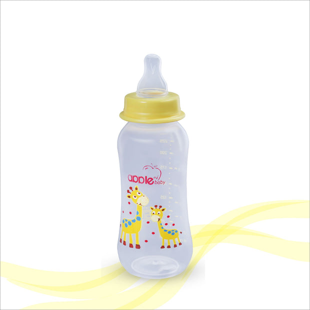 01A68_APPLE BABY BOOTS PLASTIC BOTTLE W SPOUT 8oz\ 250ML