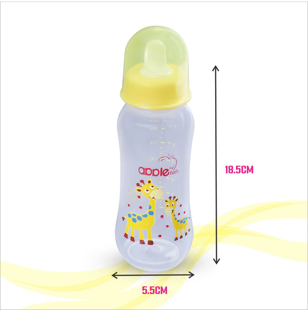 01A68_APPLE BABY BOOTS PLASTIC BOTTLE W SPOUT 8oz\ 250ML