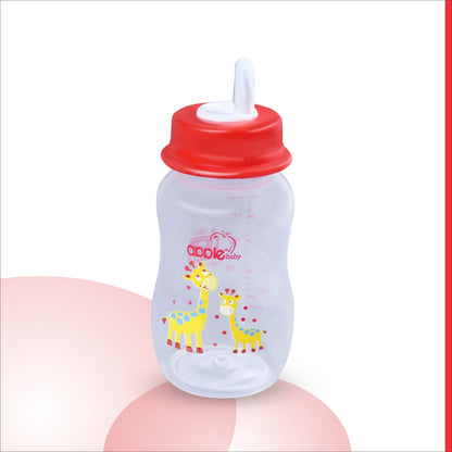 01A67_APPLE BABY BOOTS PLASTIC BOTTLE W SPOUT  4OZ\125ML