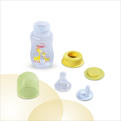 01A67_APPLE BABY BOOTS PLASTIC BOTTLE W SPOUT  4OZ\125ML