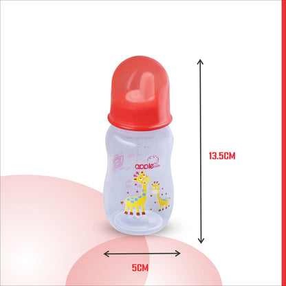 01A67_APPLE BABY BOOTS PLASTIC BOTTLE W SPOUT  4OZ\125ML