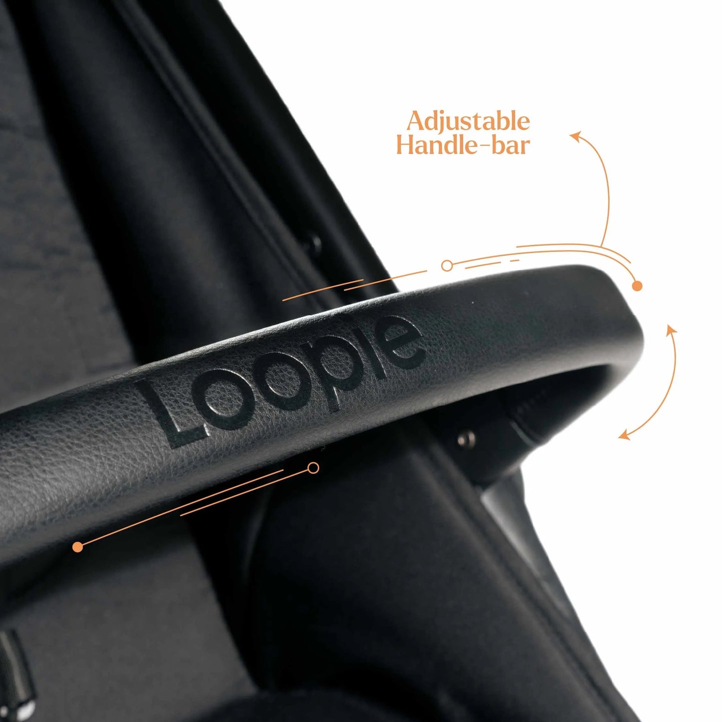 Loopie Hop Premium Baby Stroller | Travel-Friendly Compact Fold | Ages 0-4 Years | Black Charcoal