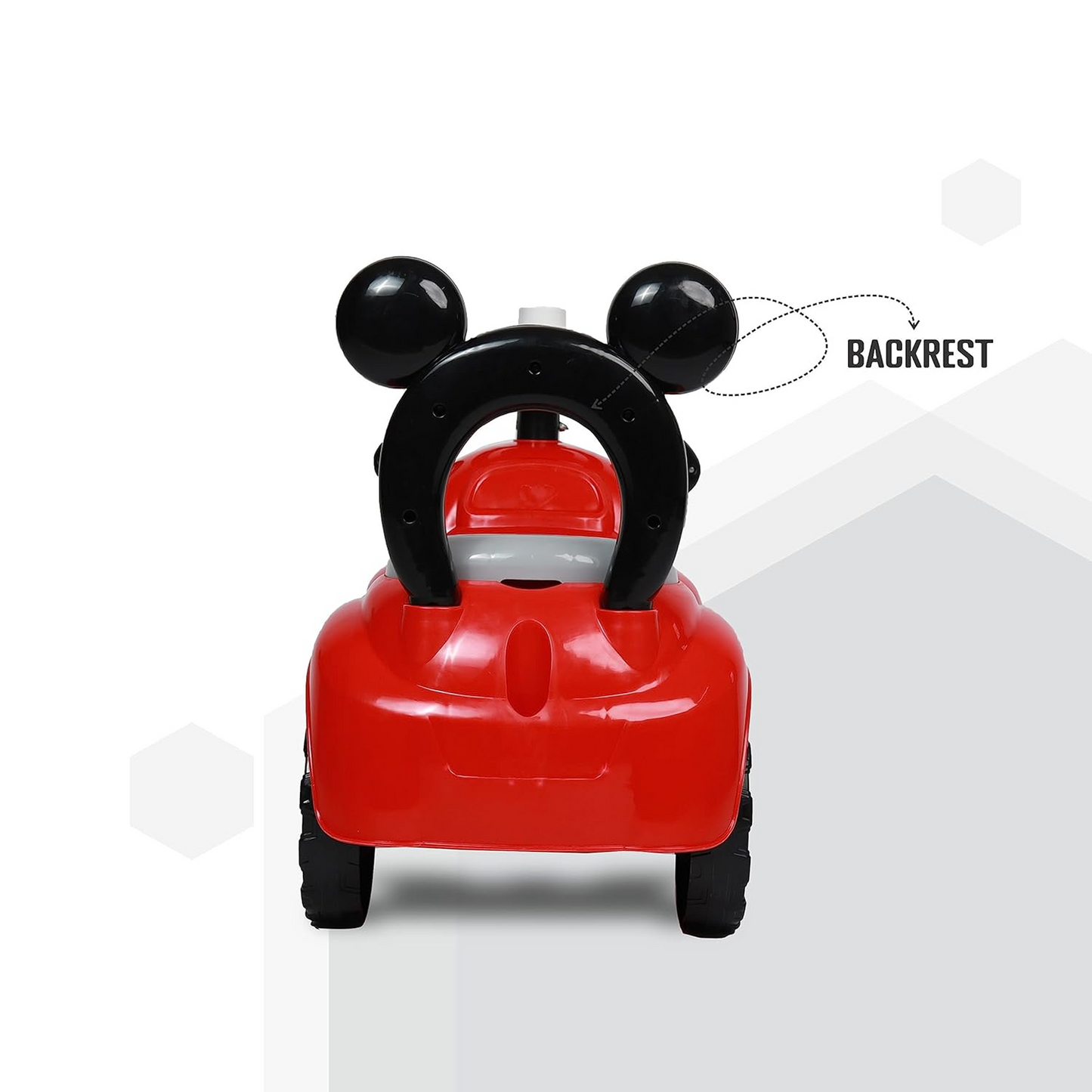 Apple Baby Cartoon Ride-On Push Car | Red Dog Design | Foot-to-Floor Walker Toy | Ages 1-3