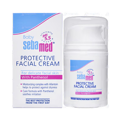 Sebamed Baby Protective Facial Cream | pH 5.5 with Panthenol & Allantoin | For Delicate Skin