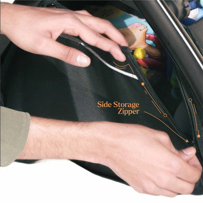 Loopie Hop Premium Baby Stroller | Travel-Friendly Compact Fold | Ages 0-4 Years | Black Charcoal