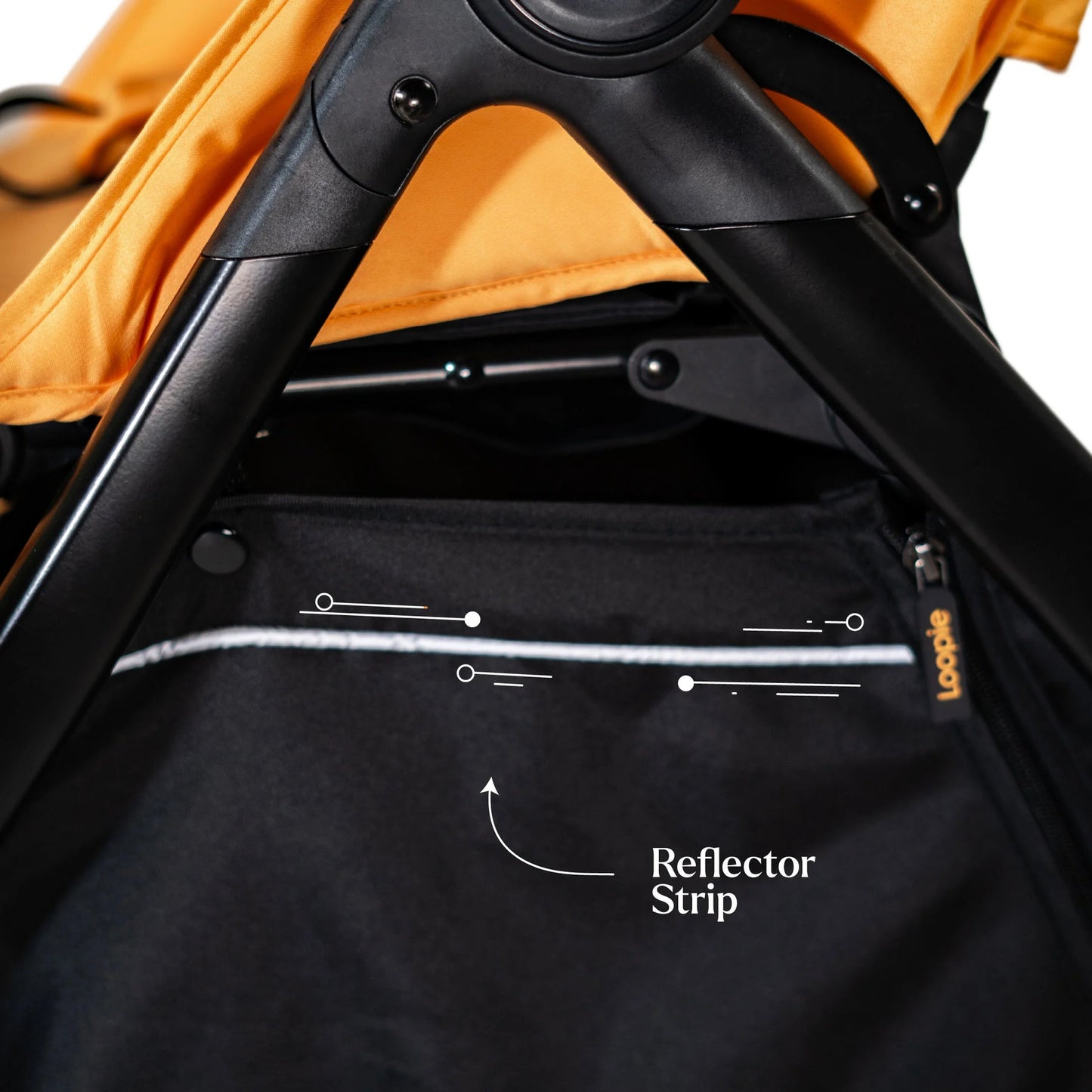 Loopie Hop Premium Baby Stroller | Travel-Friendly Compact Fold | Ages 0-4 Years | Black Charcoal