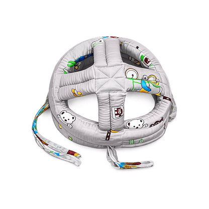 Anti - Fall Baby Safety Helmet | Adjustable Infant Head Protector Pillow Safety Gear for babies - Gray - Bouncing Baby